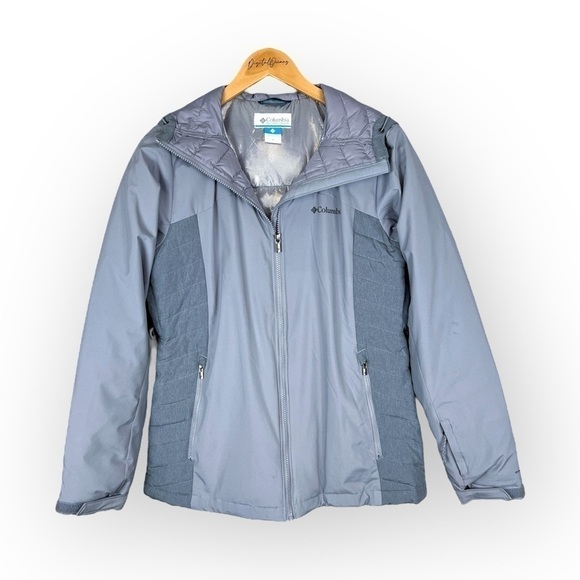 Columbia Traverse Mountain Hybrid Omni Heat Insulated Hooded Winter Ski Jacket M - Picture 1 of 15